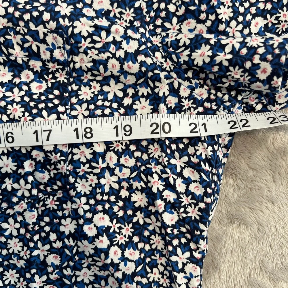 J. Crew Printed short-sleeve slim flex casual shirt Large